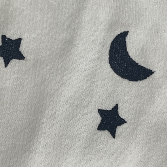 J. Crew Joggers white with stars Pocket zippers size S - Picture 8 of 12